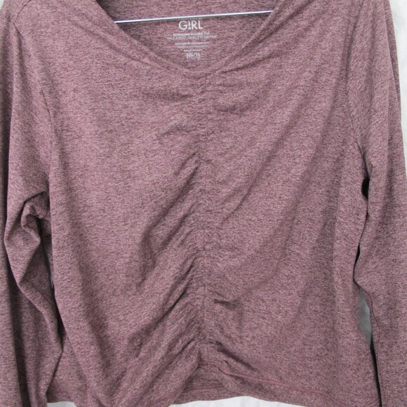 Like New - Athleta Girl Downtime Ruched Long Sleeve Top - Picture 6 of 8